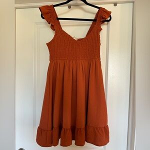 Women’s Orange Sleeveless Dress